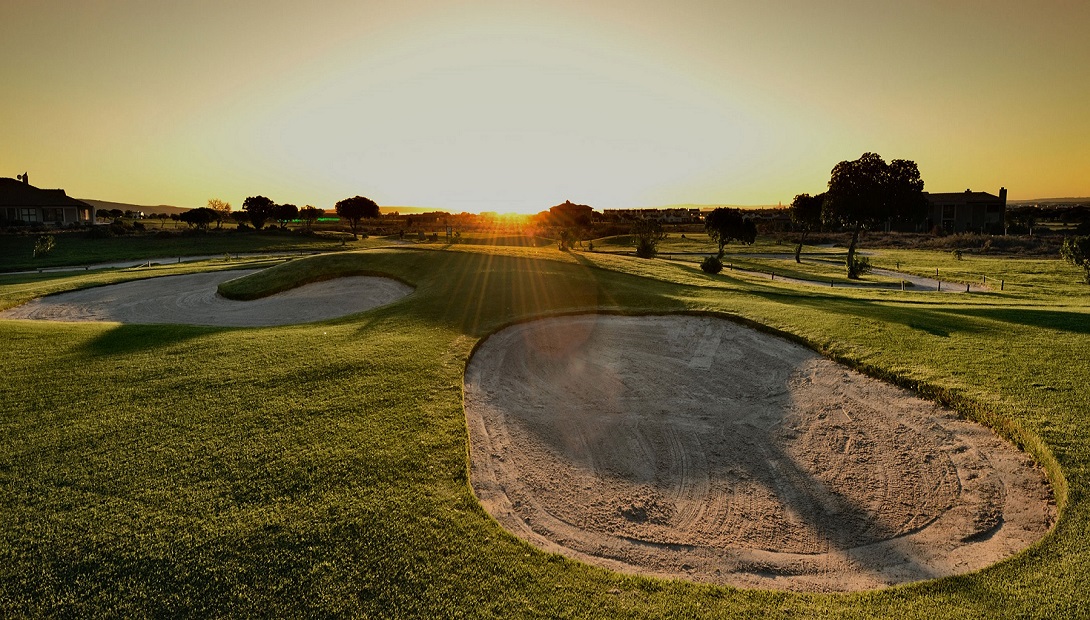 Sun Rise over Golf Course
